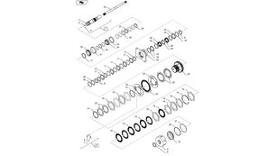 New Holland T6090 T6070 T7230  pyörätraktori 154.5mm id x 197mm od x 7.74m 435892A2 jarrulevy