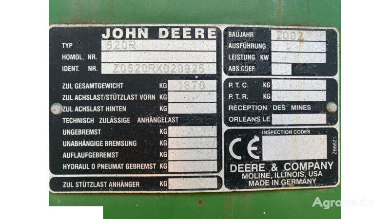 John Deere 620r leikkuupuimuri Podłoga John Deere