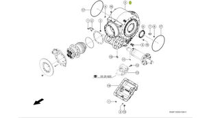 Claas Xerion 4000 pyörätraktori 0006278460 suutin